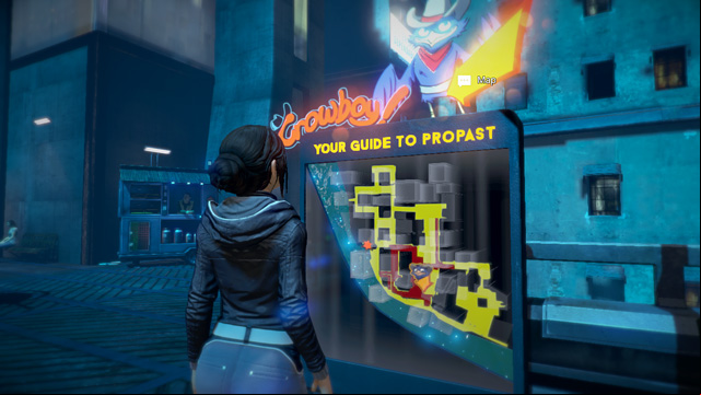 Crowboy encourages you to use the map whenever you meet him. - Bring lunch to your boyfriend - Chapter Two: Awakenings - Europolis - Dreamfall: Chapters - Game Guide and Walkthrough