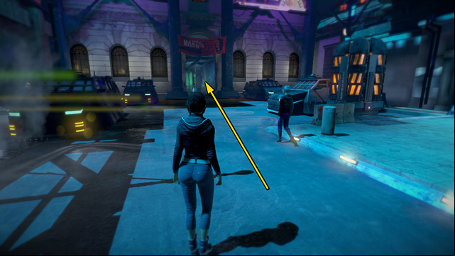 Then turn left, and twice right - Return to Baruti at the election headquarters - Chapter Two: Awakenings - Europolis - Dreamfall: Chapters - Game Guide and Walkthrough