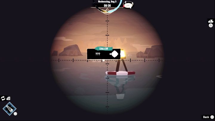 An excellent time-saving technique is to use a Spyglass - Dredge: Time in the game - Basics - Dredge Guide