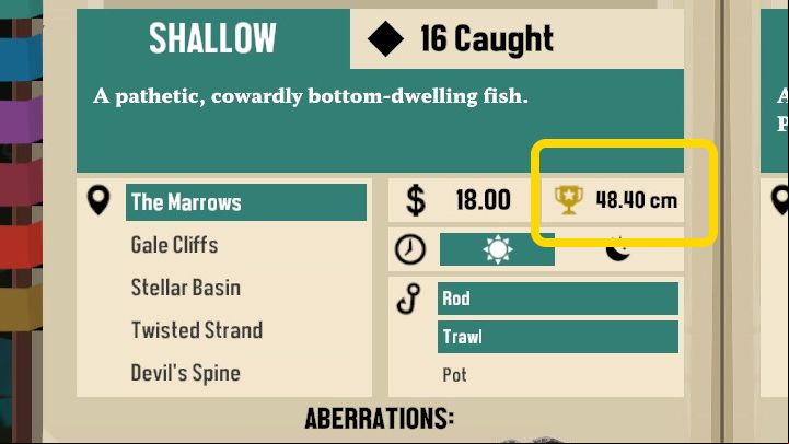 If you want to check if you have already caught the Trophy version of a particular species of fish, all you have to do is to open the Encyclopedia tab (L on PC, d-pad down on PS and Xbox) - Dredge: How to fish Trophies? - FAQ - Dredge Guide