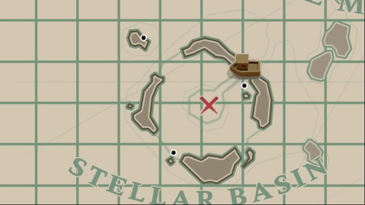 This message in a bottle is next to Research Outpost in north-eastern part of Stellar Basin - Dredge: All Messages map - Secrets and Collectibles - Dredge Guide
