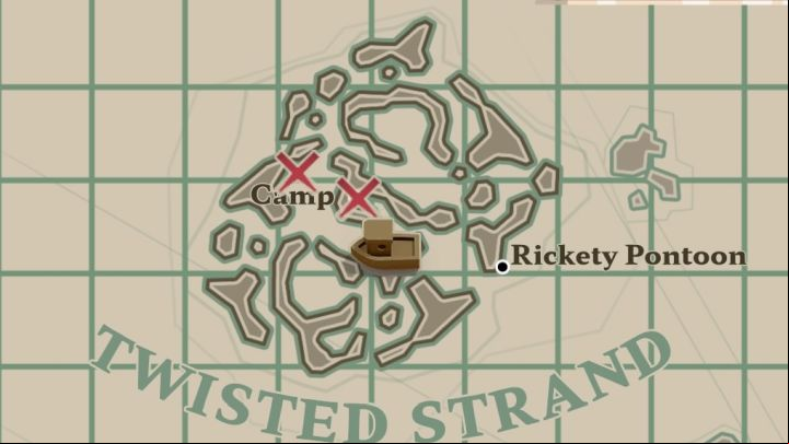 Look for this one west from Rickety Pontoon in Twisted Strand region - Dredge: All Messages map - Secrets and Collectibles - Dredge Guide