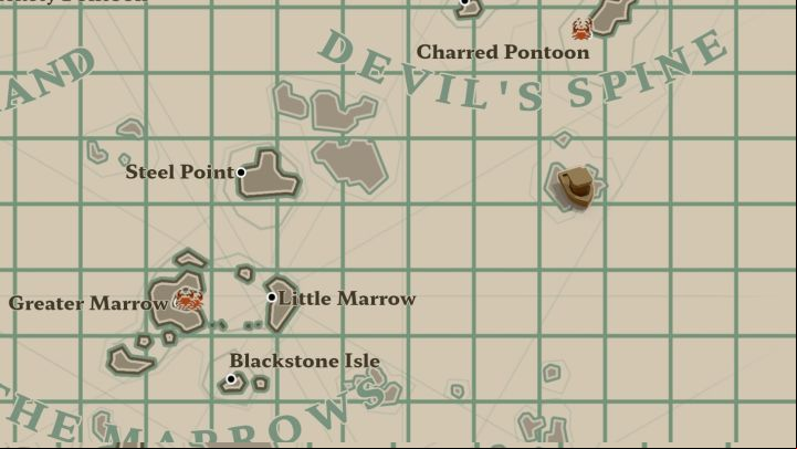 Collecting this one is more complicated - start by visiting a small island north-east of The Marrows and south from Devil's Spine - Dredge: All Messages map - Secrets and Collectibles - Dredge Guide