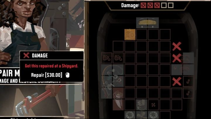 Alternatively, you can choose to repair only selected parts of the ship - Dredge: How to repair the boat? - FAQ - Dredge Guide