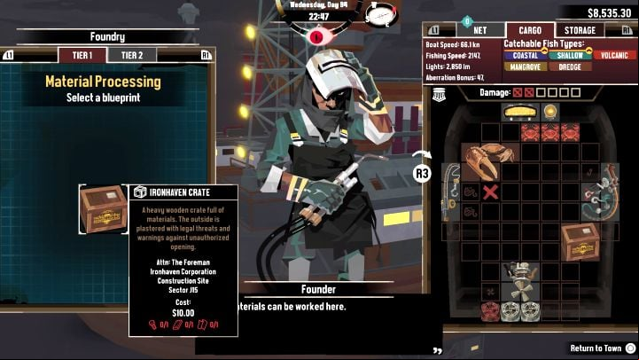 To produce 1 Ironhaven Crate, you need - Dredge The Iron Rig: How to get Ironhaven Crate? - FAQ - Dredge Guide