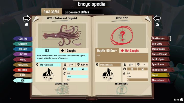 1 - Dredge The Pale Reach: How to catch Colossal Squid? - FAQ - Dredge Guide