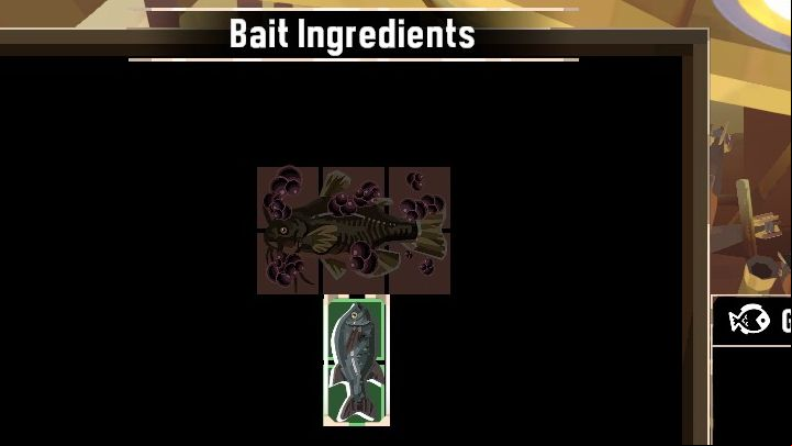 After successfully catching the required fish, return to Airman to get the third bait - Dredge: The Bitter End - Pursuits - Dredge Guide