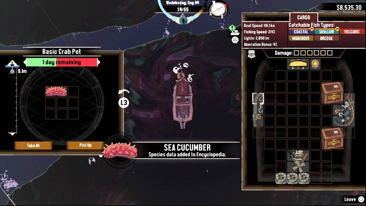 5 - Dredge The Iron Rig: How to catch a Sea Cucumber? - FAQ - Dredge Guide