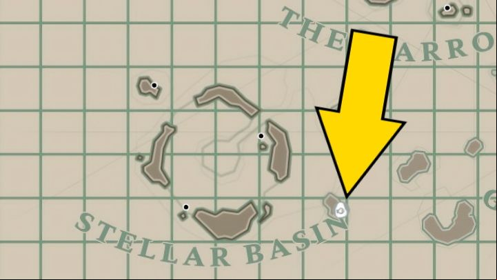 This Rock Slab can be found on an island east of the main islands of the Stellar Basin region - Dredge: All Rock Slabs - Secrets and Collectibles - Dredge Guide