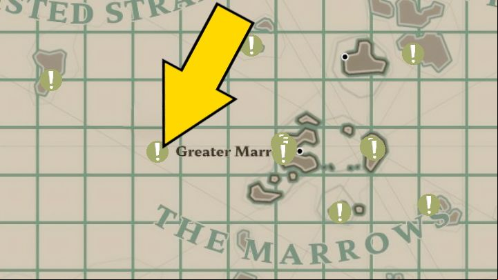 Your destination is the point indicated on the map - Dredge: All endings - Basics - Dredge Guide