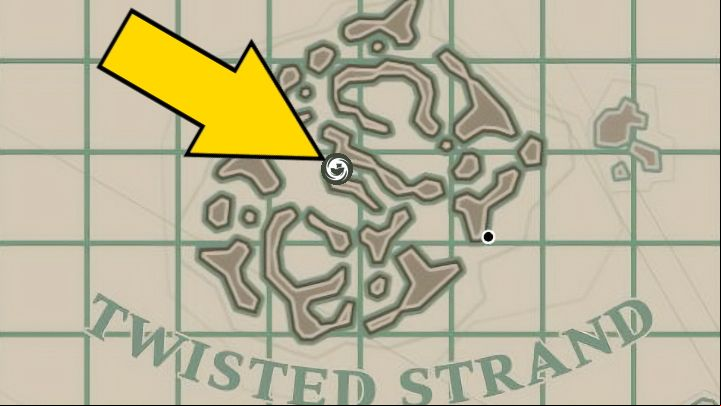 The Shimmering Necklace is in the possession of the Airman, found in the Camp dock in the Twisted Strand region - Dredge: The Collector - Pursuits - Dredge Guide