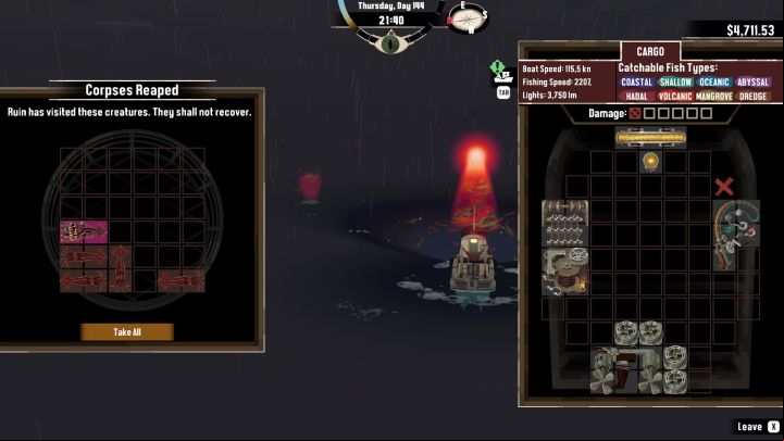 To activate Atrophy you must select it from the radial menu (E on the PC, L1 on the PS, LB on the Xbox) and use it - Dredge: How to fish for Aberrations? - FAQ - Dredge Guide