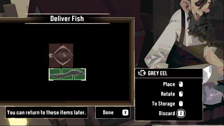 Drag the fish to the slots on the left side of the screen and the quest will be updated - Dredge: Caught to Order - Pursuits - Dredge Guide