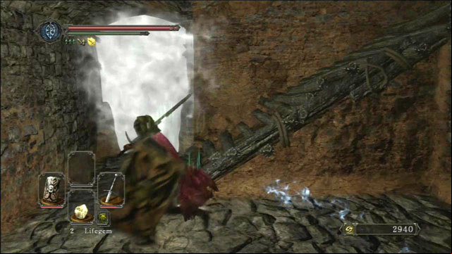 Go through the mist. - Earthen Peak - Walkthrough - Dark Souls II - Game Guide and Walkthrough