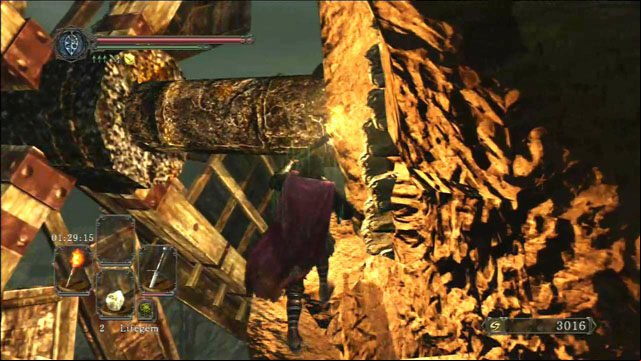 Ignite the device. - Earthen Peak - Walkthrough - Dark Souls II - Game Guide and Walkthrough
