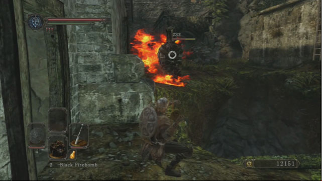 Throw bombs at the enemy. - Forest Of The Fallen Giants - Lets move on - Walkthrough - Dark Souls II - Game Guide and Walkthrough