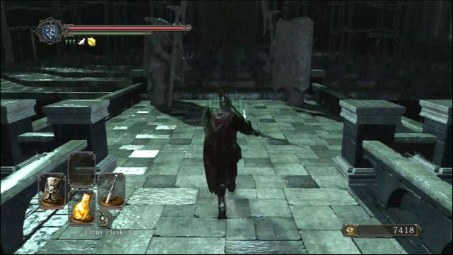Kill the humanoid mammoths - Drangleic Castle - courtyard - Walkthrough - Dark Souls II - Game Guide and Walkthrough