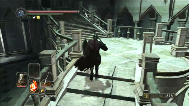Talk to the ghost - Drangleic Castle - courtyard - Walkthrough - Dark Souls II - Game Guide and Walkthrough