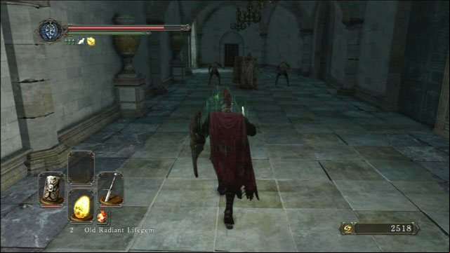 Attack from behind - Drangleic Castle - courtyard - Walkthrough - Dark Souls II - Game Guide and Walkthrough