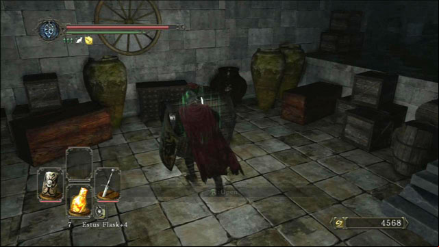 Open the chest - Drangleic Castle - courtyard - Walkthrough - Dark Souls II - Game Guide and Walkthrough