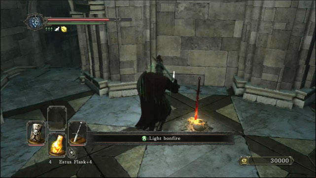 Light a bonfire - Drangleic Castle - interiors - Walkthrough - Dark Souls II - Game Guide and Walkthrough