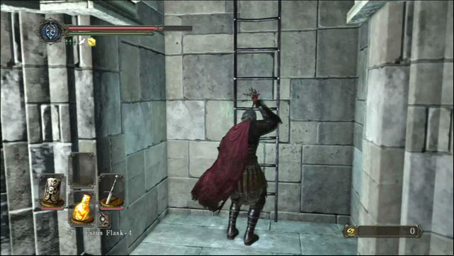 Climb the ladder - Drangleic Castle - interiors - Walkthrough - Dark Souls II - Game Guide and Walkthrough