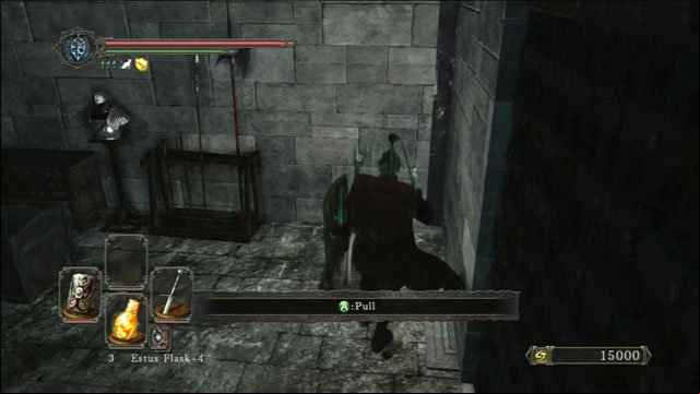 Use the lever - Drangleic Castle - interiors - Walkthrough - Dark Souls II - Game Guide and Walkthrough