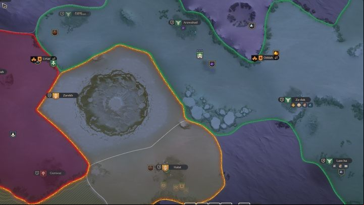 Make use of the time freeze and the tactical view - this way you will learn much more about what is happening in your neighborhood - also about a gathering of enemy units which may be ready for the offensive - Dune Spice Wars: Beginners Guide - Basics - Dune Spice Wars Guide