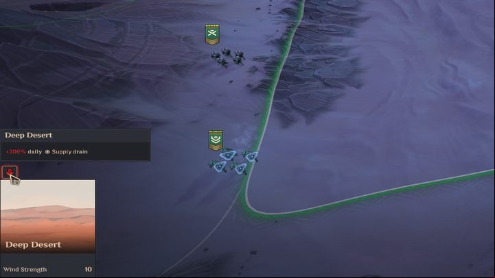 Watch out for the deserts - your units do not always move "intelligently" and instead of wandering around the border of the region, they take shortcuts in the middle of the Desert - Dune Spice Wars: Beginners Guide - Basics - Dune Spice Wars Guide