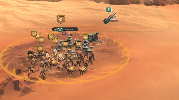 Use Ornithopter - apart from the possibility of exploring and interacting with discovered points, they can also track a selected unit, detect hidden enemy units, and in the case of proper research - also slightly heal allied units - Dune Spice Wars: Beginners Guide - Basics - Dune Spice Wars Guide