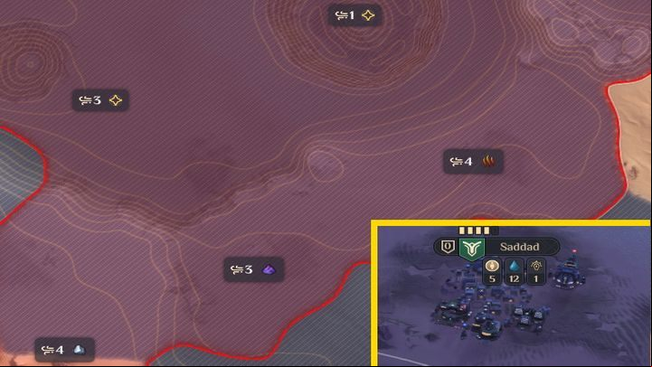 By pressing the I key, you can switch to the special view , which is an extended interface with more data, making it easier to check production in villages or compare regions on a zoomed out map - Dune Spice Wars: Beginners Guide - Basics - Dune Spice Wars Guide
