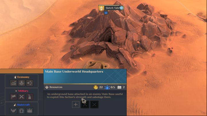 Additionally, when reaching the threshold of 10,000 points of Hegemony, you will automatically establish headquarters in enemy Bases and gain a little income from them - Dune Spice Wars: Smugglers - faction features - Fractions - Dune Spice Wars Guide