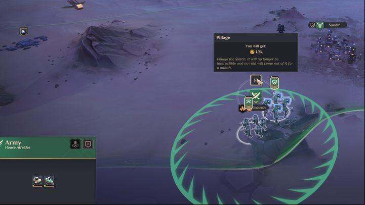 The Sietch attack, if you don't want to work with them, is a good source of Solari. - Dune Spice Wars: Sietches - Basics - Dune Spice Wars Guide