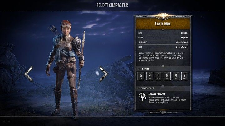Catti-Brie is one of the characters available in D&D Dark Alliance - Dark Alliance: Characters - list, attributes, skills - Basics - Dark Alliance Guide