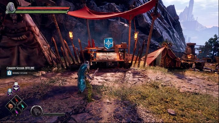 After interacting with the world map in Dungeons & Dragons Dark Alliance, you will be able to choose the mission you want to do - Dark Alliance: Kelvins Cairn Camp - Basics - Dark Alliance Guide