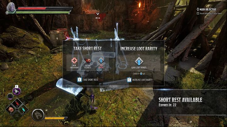 After completing certain stages of a mission, you will be able to use the campsite to regenerate the life points, stamina and all consumable items or to increase the quality of the found loot - Dark Alliance: Exploration - threats, ages, finds - Basics - Dark Alliance Guide