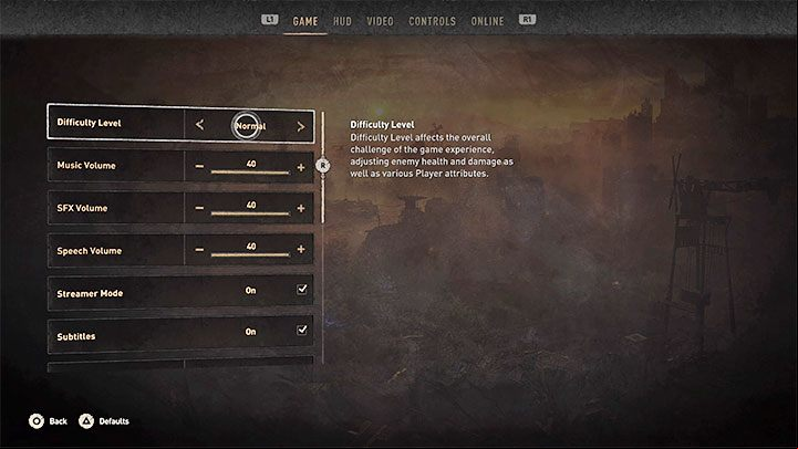 You can change the difficulty level - if the game turns out to be too easy or difficult for you, you do not have to start the entire campaign from scratch - Dying Light 2: Difficulty levels - Basics - Dying Light 2 Guide