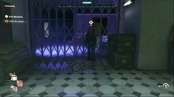 The entrance to the tunnel is on the lowest floor of the subway - Dying Light 2: Into The Darkness - walkthrough - Story quest - Dying Light 2 Guide