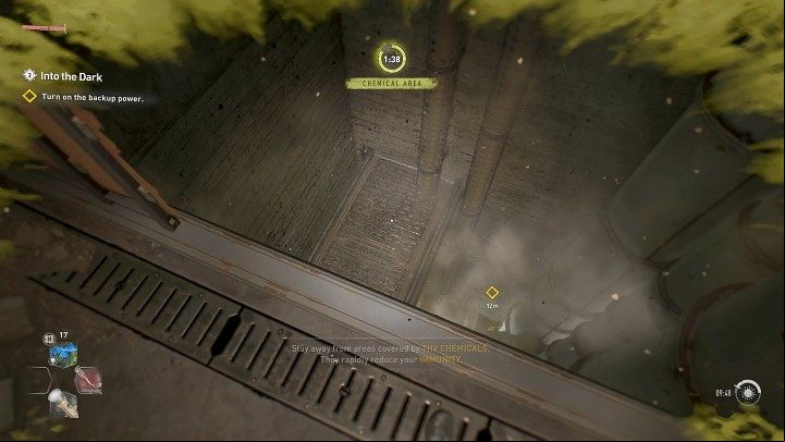 Get to the very bottom of the tunnel and then go straight ahead towards the yellow mission marker - Dying Light 2: Into The Darkness - walkthrough - Story quest - Dying Light 2 Guide