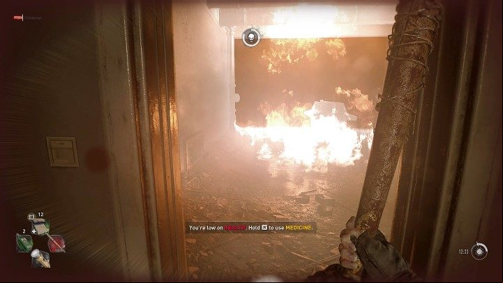 After blowing up the door, run straight ahead - Dying Light 2: Into The Darkness - walkthrough - Story quest - Dying Light 2 Guide