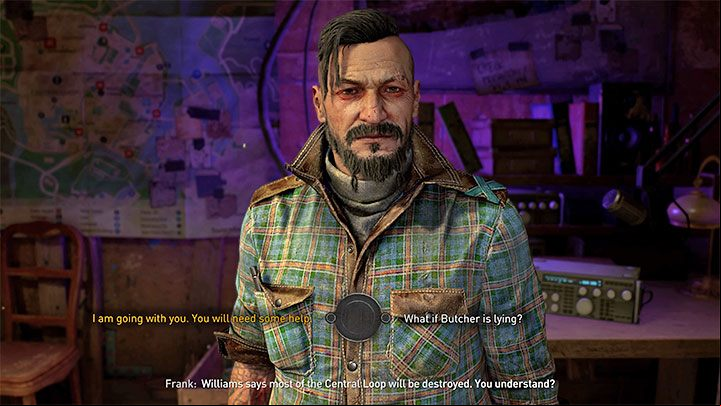You have to go to Fish Eye and then reach the room adjacent to the canteen where Frank is - Dying Light 2: The Breakthrough - walkthrough - Story quest - Dying Light 2 Guide