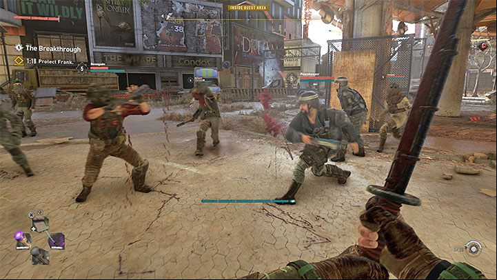 After a fights start below, you will have 1 minute and 25 seconds to defeat your opponents - Dying Light 2: The Breakthrough - walkthrough - Story quest - Dying Light 2 Guide