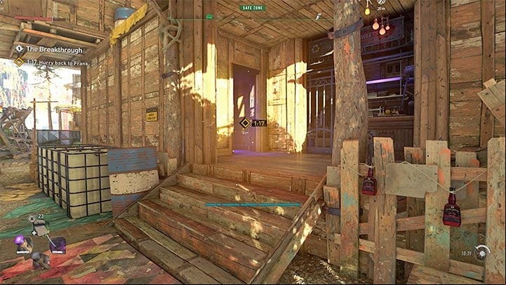 After you get the herbs, you have to go back to Frank - the new time limit is 2 and a half minutes - Dying Light 2: The Breakthrough - walkthrough - Story quest - Dying Light 2 Guide