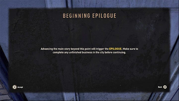 You'll find a door at the top, but before you open it, the game will notify you about the so-called point of no return - Dying Light 2: The Breakthrough - walkthrough - Story quest - Dying Light 2 Guide