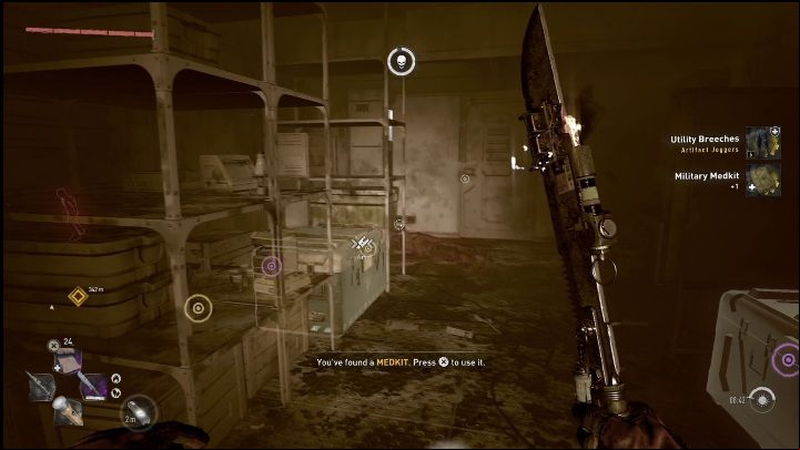You will find this GRE inhibitor crate in the container, right next to the highest skyscraper in the area - Dying Light 2: Inhibitors (Garrison) - list of all - Garrison - Dying Light 2 Guide