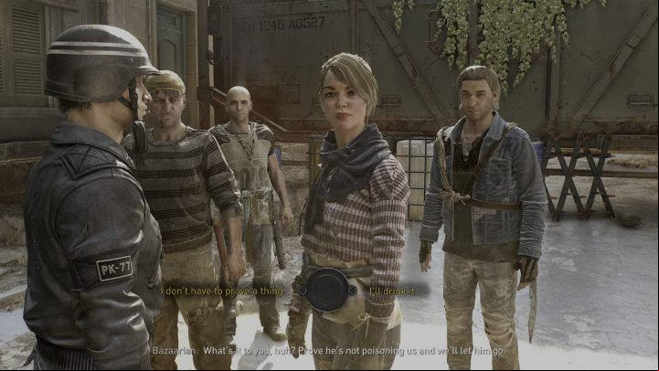 After defeating the Goliath guarding the container, open the door and talk to the man - Dying Light 2: A Good Samaritan - walkthrough - Side quests - Dying Light 2 Guide