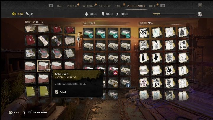You will find this code in an envelope on a small wooden table - Dying Light 2: Safe codes - list of all - Secrets & Collectables - Dying Light 2 Guide