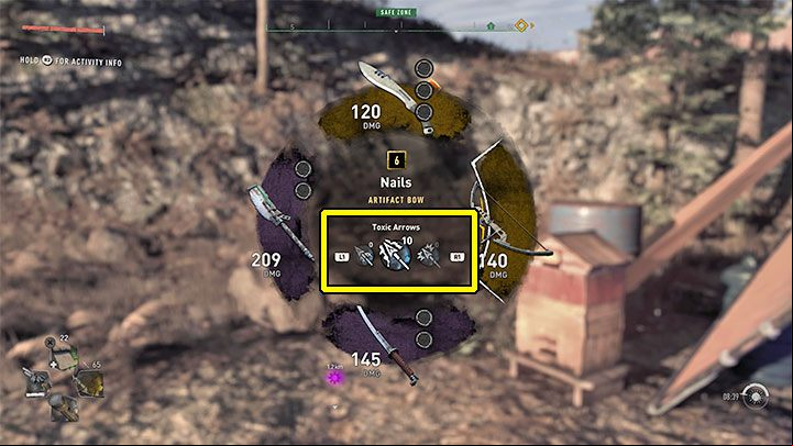 Make sure your bow is placed in one of the 4 slots for active weapons - Dying Light 2: Bow arrows - how to change? - Combat - Dying Light 2 Guide