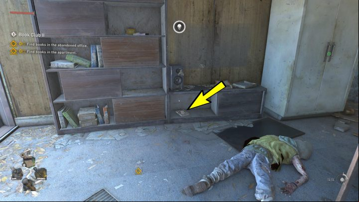 One of the books is on a bookcase and the other is on a shelf next to the white wardrobe - Dying Light 2: Book Club 2 - walkthrough - Book Club tasks - Dying Light 2 Guide