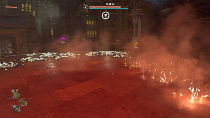 The boss can also generate shockwaves which ripple through the floor in a straight line - Dying Light 2: X-13 - walkthrough - Story quest - Dying Light 2 Guide